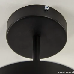 Plafondlamp Frez zwart metaal