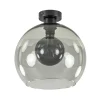 Plafondlamp globe smoke glas 30cm