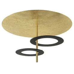 Plafondlamp Hula Hoop gold leaf/black