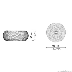 Plafondlamp Kalatos zwart/goud