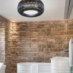 Plafondlamp Kalatos zwart/goud