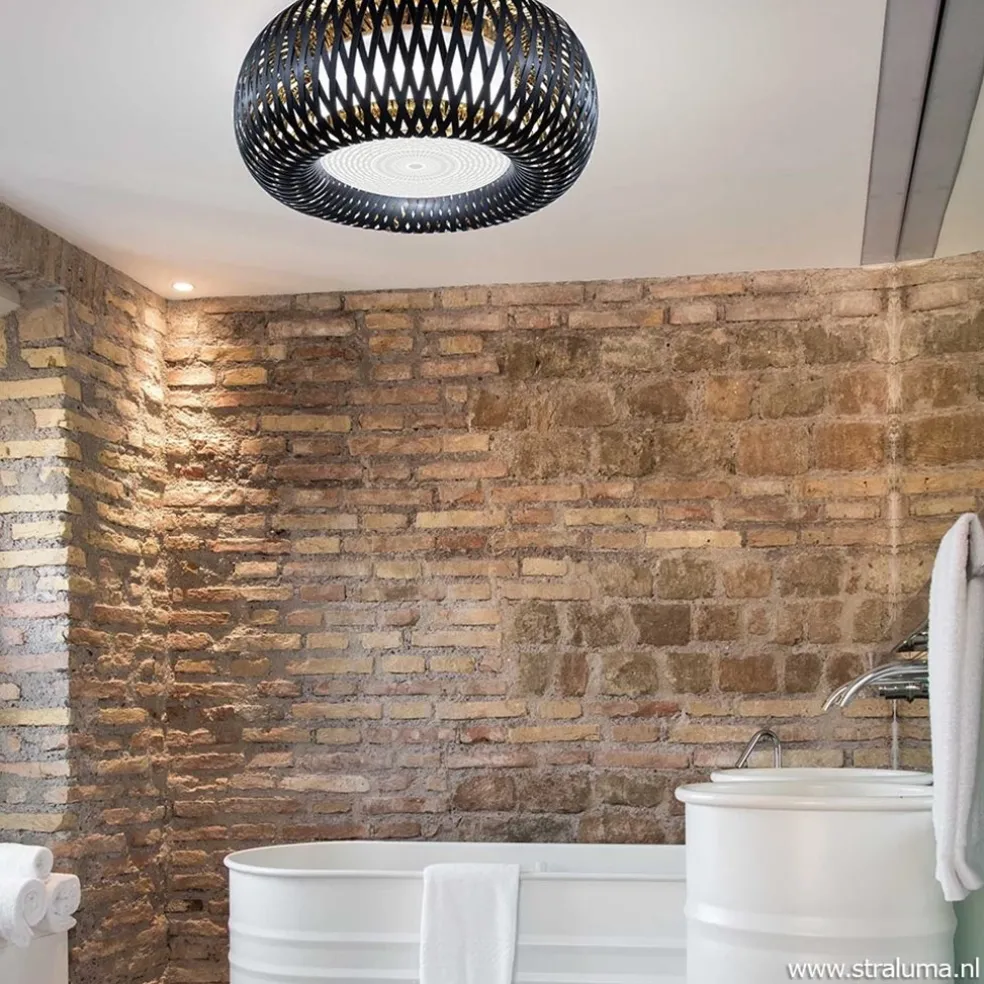 Plafondlamp Kalatos zwart/goud