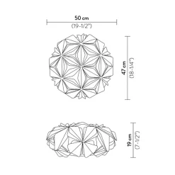 Plafondlamp La Vie white