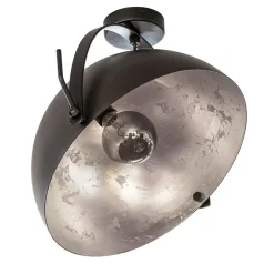 Plafondlamp Larino gunmetal/silverleaf 40 cm
