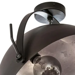 Plafondlamp Larino gunmetal/silverleaf 40 cm