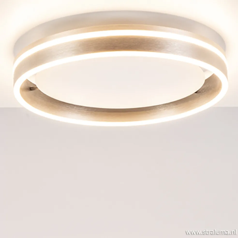 Plafondlamp Led Cirkel rvs 40cm