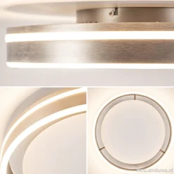 Plafondlamp Led Cirkel rvs 40cm