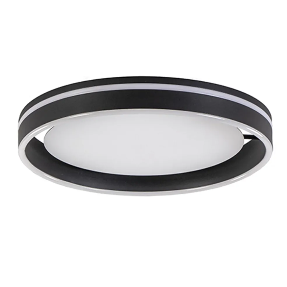 Plafondlamp Led Cirkel zwart/wit