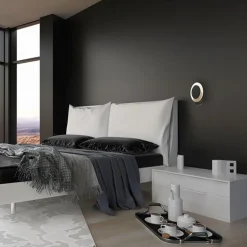 Plafondlamp Lido zwart 17cm indirect