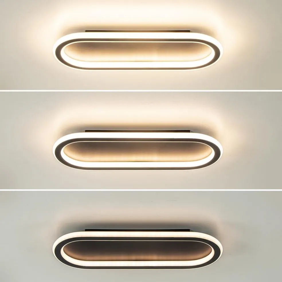 Plafondlamp Lois 40 zwart 3-switch dim