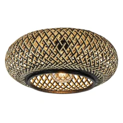 Plafondlamp Maze bamboe/zwart 40cm