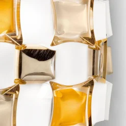 Plafondlamp Mida amber 67cm