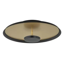 Plafondlamp Oro 35cm zwart/matgoud