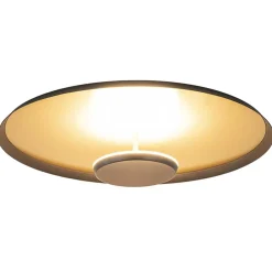 Plafondlamp Oro 45cm zwart/matgoud