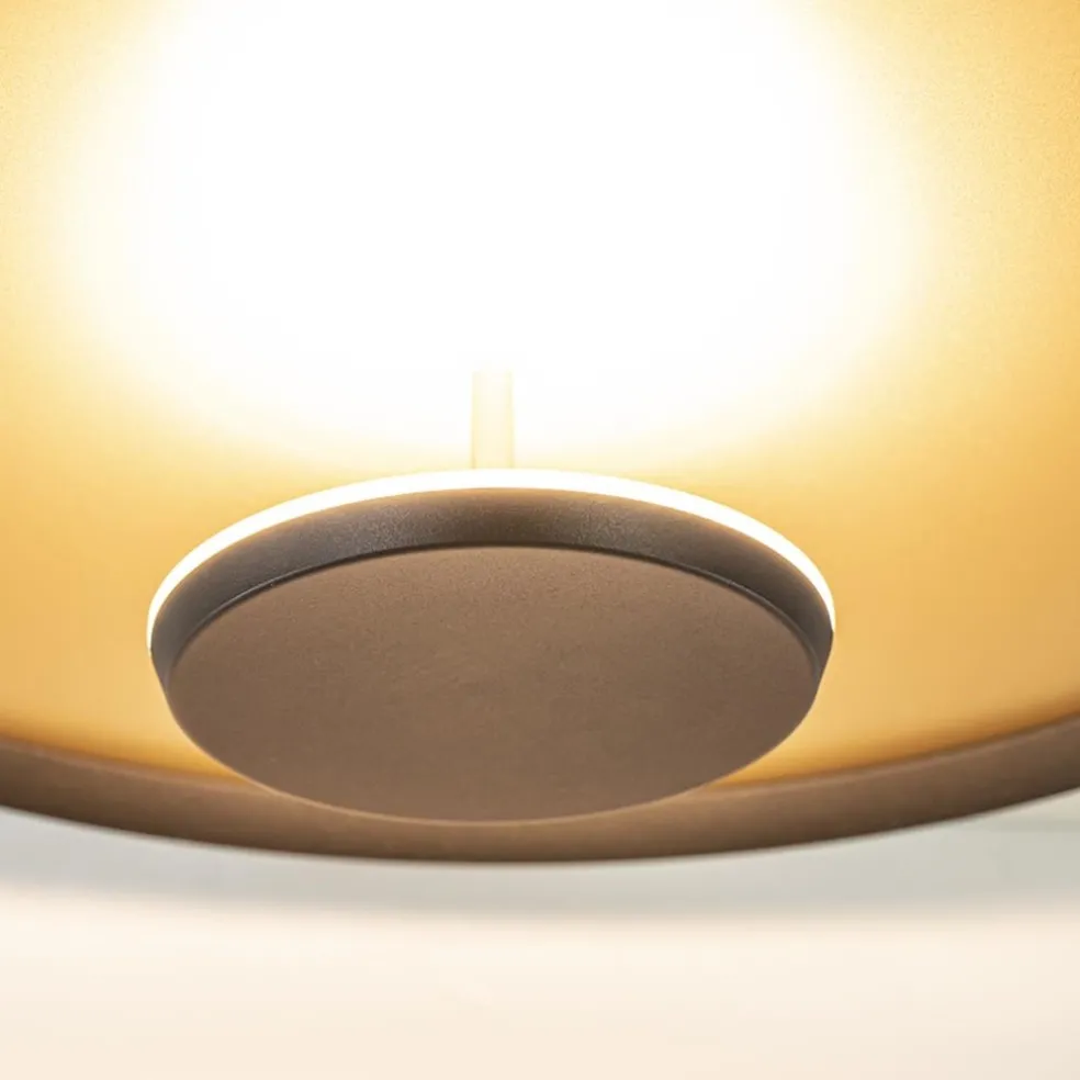 Plafondlamp Oro 45cm zwart/matgoud