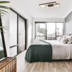 Plafondlamp Piazza 2L zwart 3-step dim