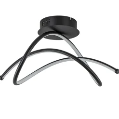 Plafondlamp Plaza zwart 3-switchdim