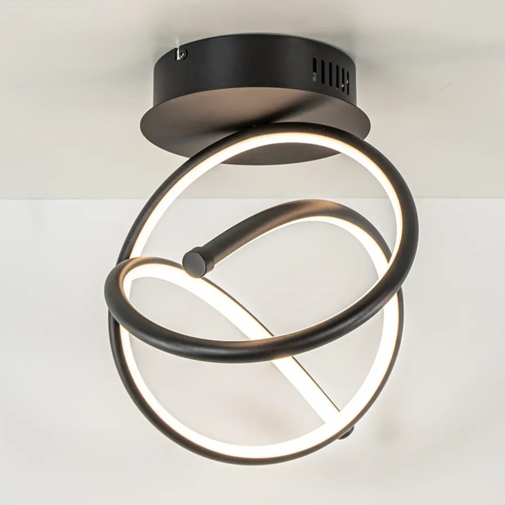 Plafondlamp Plaza zwart 3-switchdim