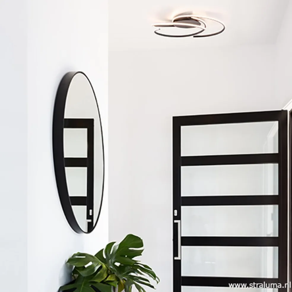 Plafondlamp Reverso zwart 3-switchdim