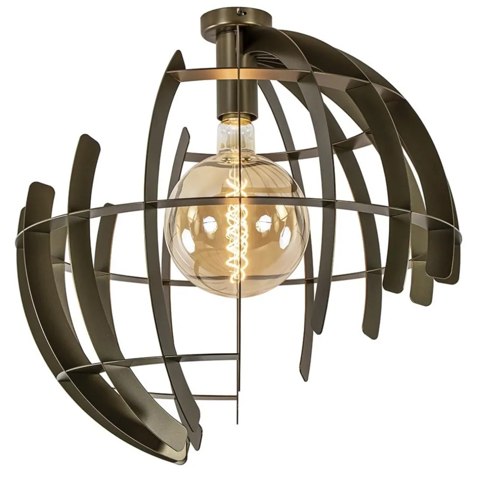 Plafondlamp Terra 60 oud messing