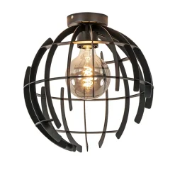 Plafondlamp Terra 35cm zwart