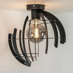 Plafondlamp Terra 35cm zwart