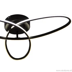 Plafondlamp 3-v eclips zwart 3-st.dimb.