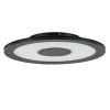 Plafondlamp zwart rond 38cm 3-st.dim.