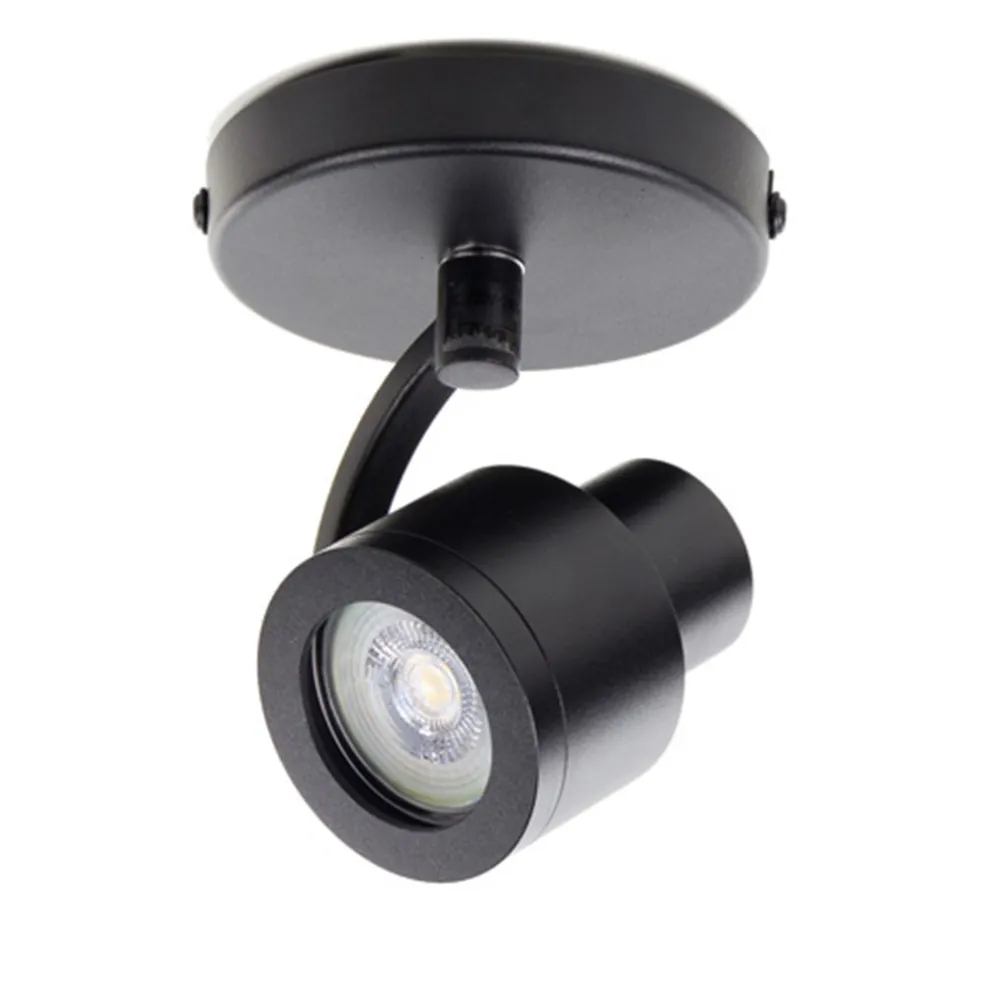 Plafondspot Alto 1l zwart gu10