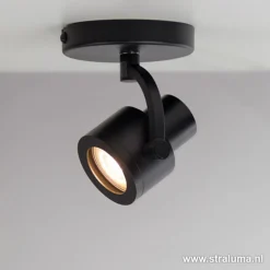 Plafondspot Alto 1l zwart gu10