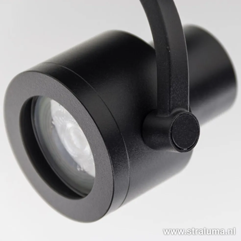 Plafondspot Alto 1l zwart gu10