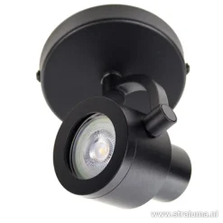 Plafondspot Alto 1l zwart gu10