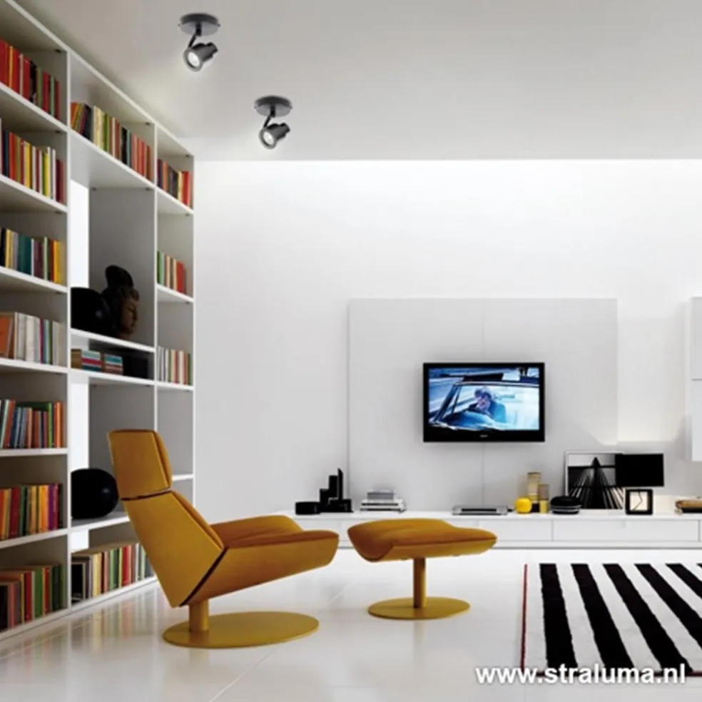 Plafondspot Alto 1l zwart gu10