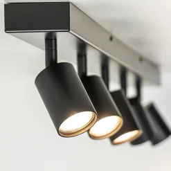 Plafondspot Bounce 5L 130cm zwart