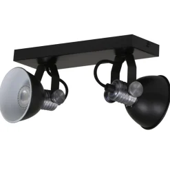 Plafondspot Brooklyn 2l zwart industrieel