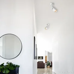 Plafondspot cilinder hoog wit gu10