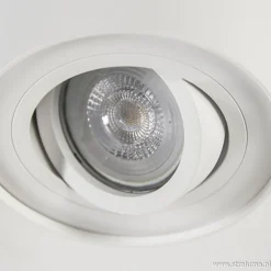 *Plafondspot cilinder wit verstelbaar