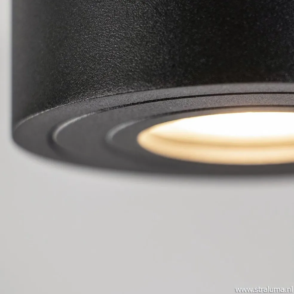 Plafondspot cilinder zwart gu10 IP44