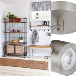 Plafondspot enkel alu mat gu10