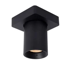 Plafondspot enkel tube zwart dim-to-warm