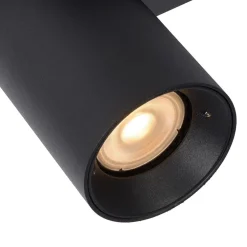 Plafondspot enkel tube zwart dim-to-warm