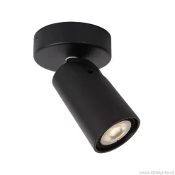Plafondspot enkel zwart incusief GU10 dim to warm