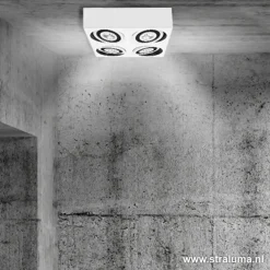 Plafondspot Eye 4L wit/zwart 3000k