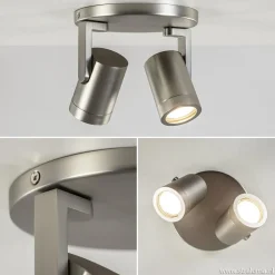 Plafondspot Halo 2L rond rvs