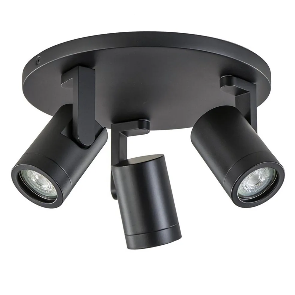 Plafondspot Halo 3L rond zwart