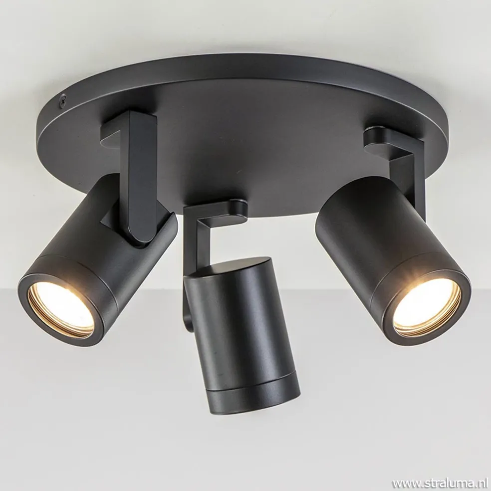 Plafondspot Halo 3L rond zwart