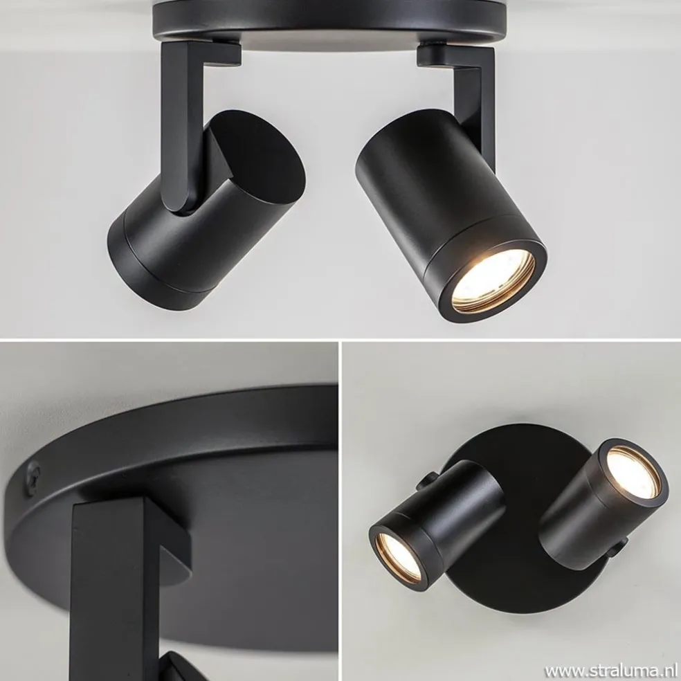 Plafondspot Halo Spot 2L rond zwart