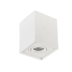 Plafondspot kubus wit verstelbaar gu10