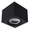 Plafondspot kubus zwart gu10-111 dtw