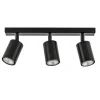 Plafondspot 3l balk zwart gu10